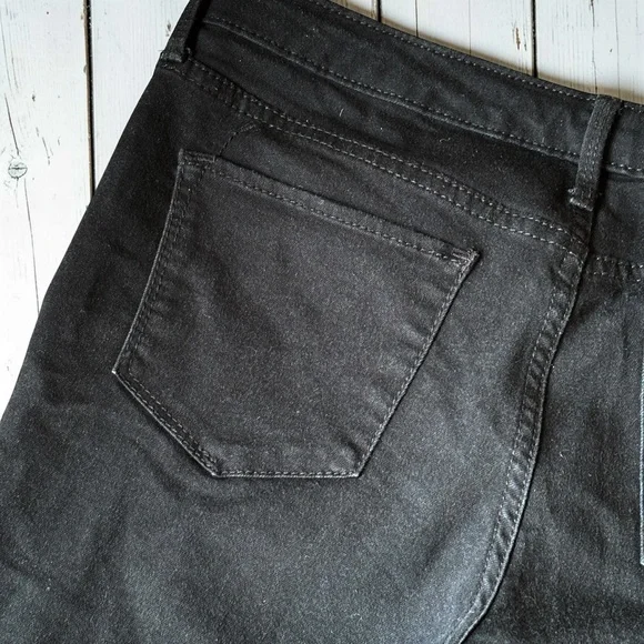 Mossimo Mid Rise Black Jegging Jeans Women Size 10 Short Super Stretch Skinny - Picture 7 of 10